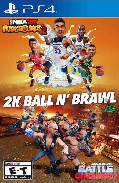 NBA 2K Playgrounds 2 + WWE 2K Battlegrounds PS4